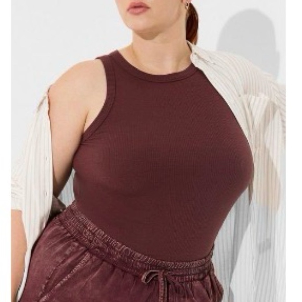Torrid ribbed High neck tank top- size 4